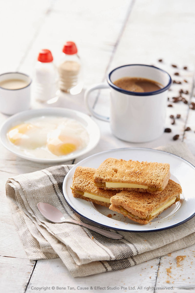 Coffee, Kaya Butter Toast & Hard Boiled Eggs