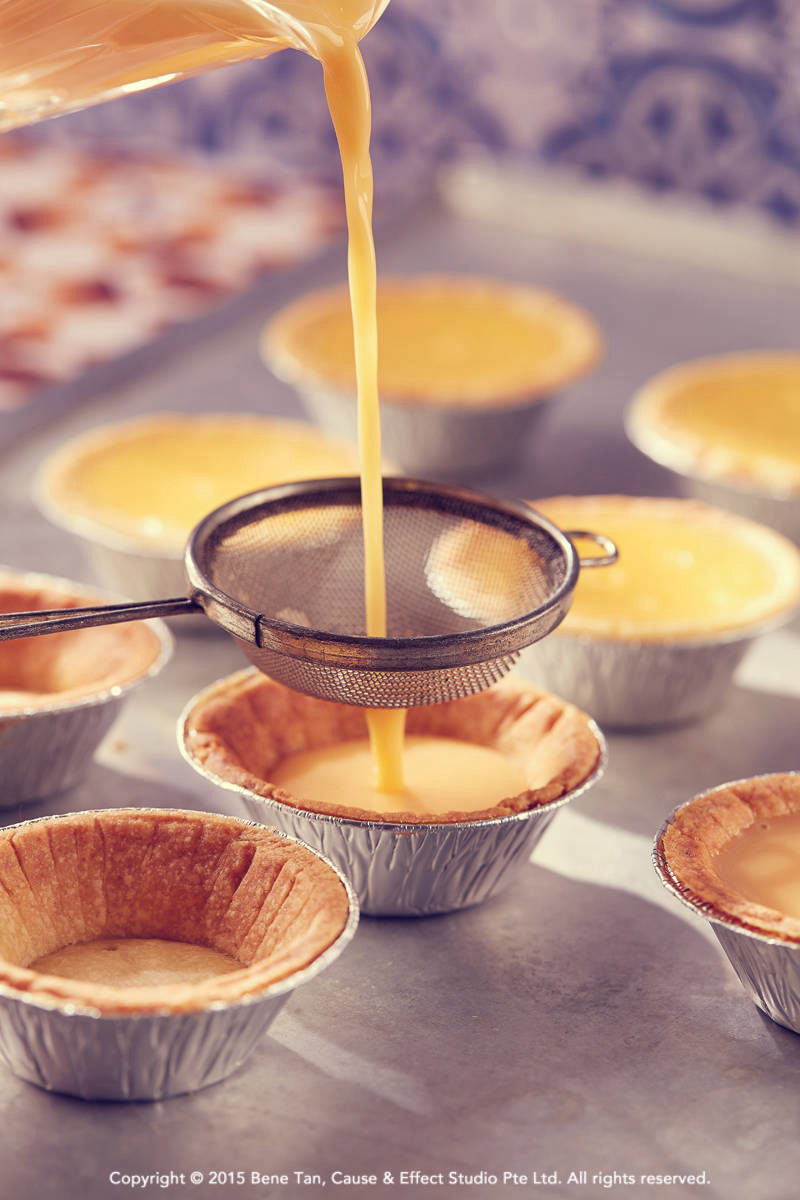 making of egg tarts