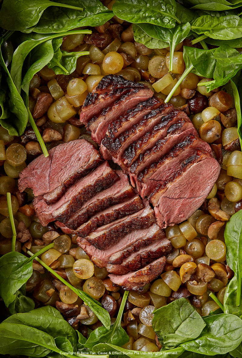 Roasted Duck with Grapes