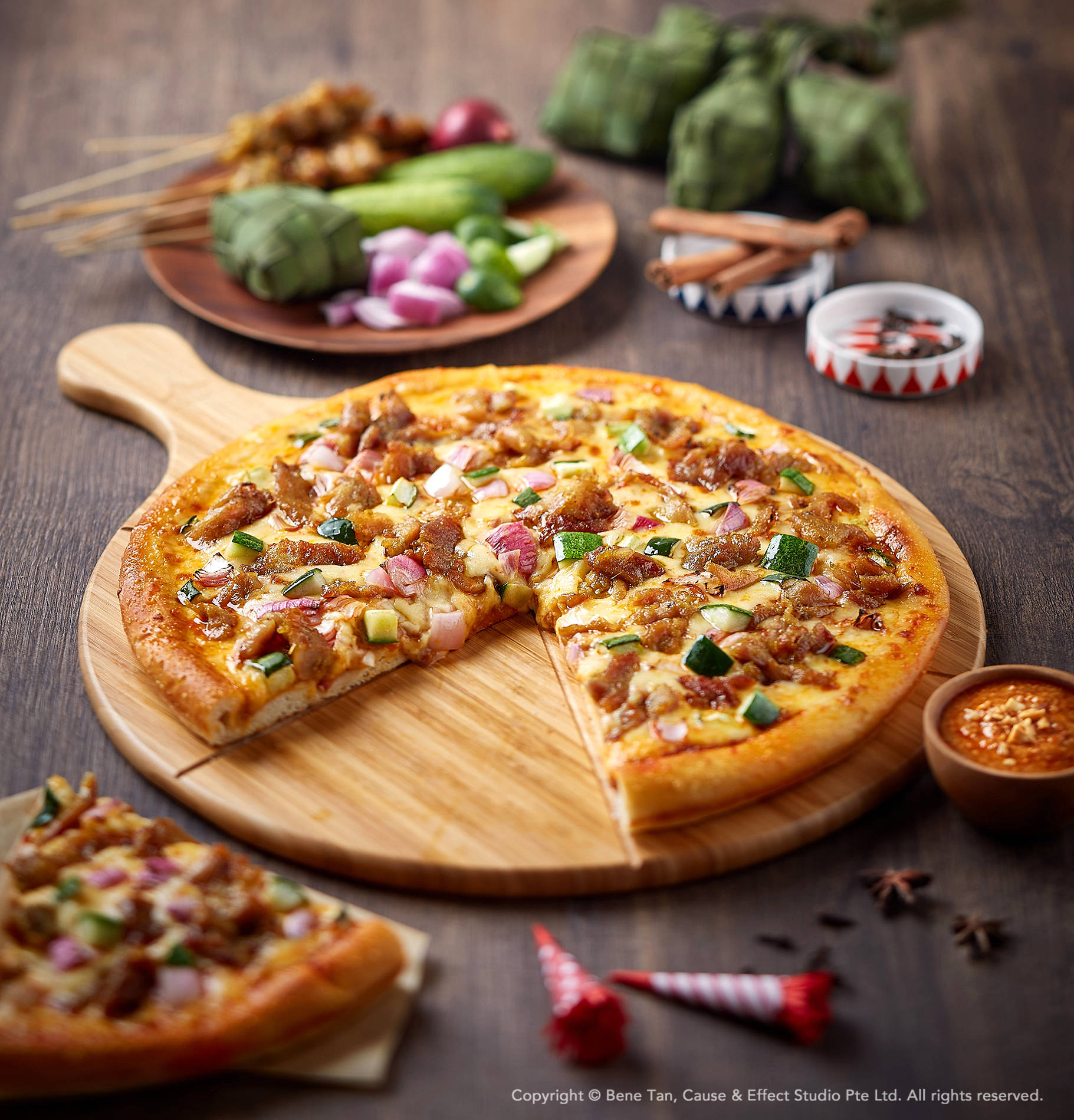 Singapore Satay Pizza